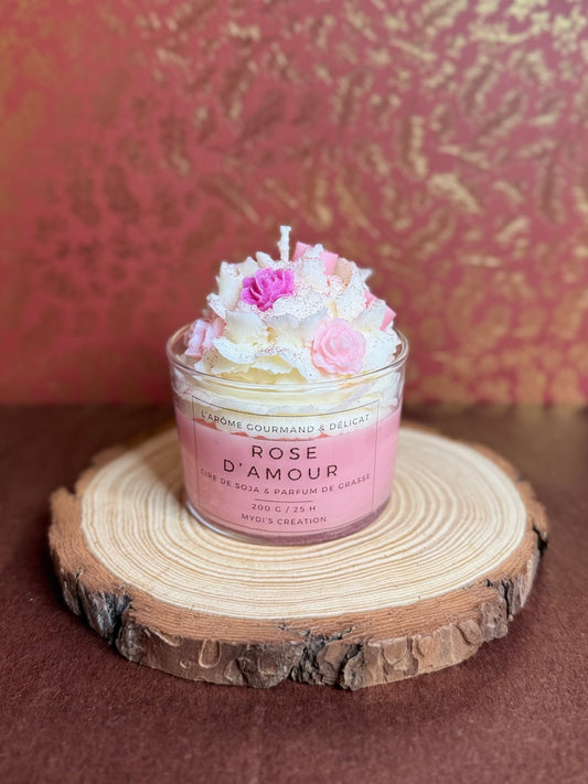 Bougie Gourmande Rose d'Amour