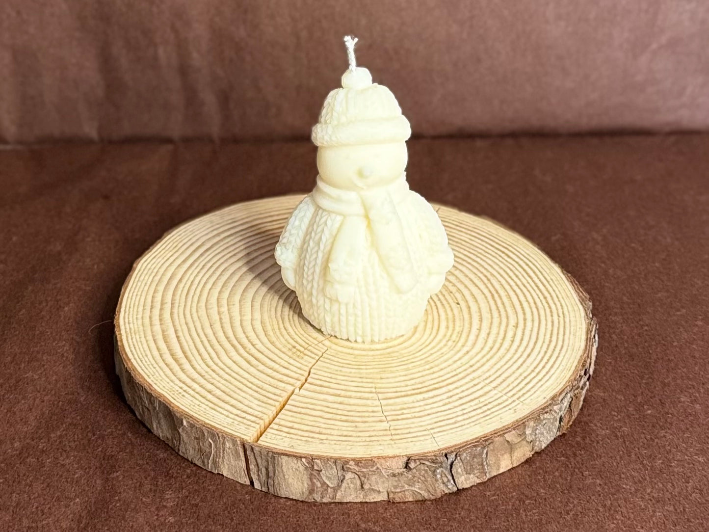 Bougie Bonhomme de Neige