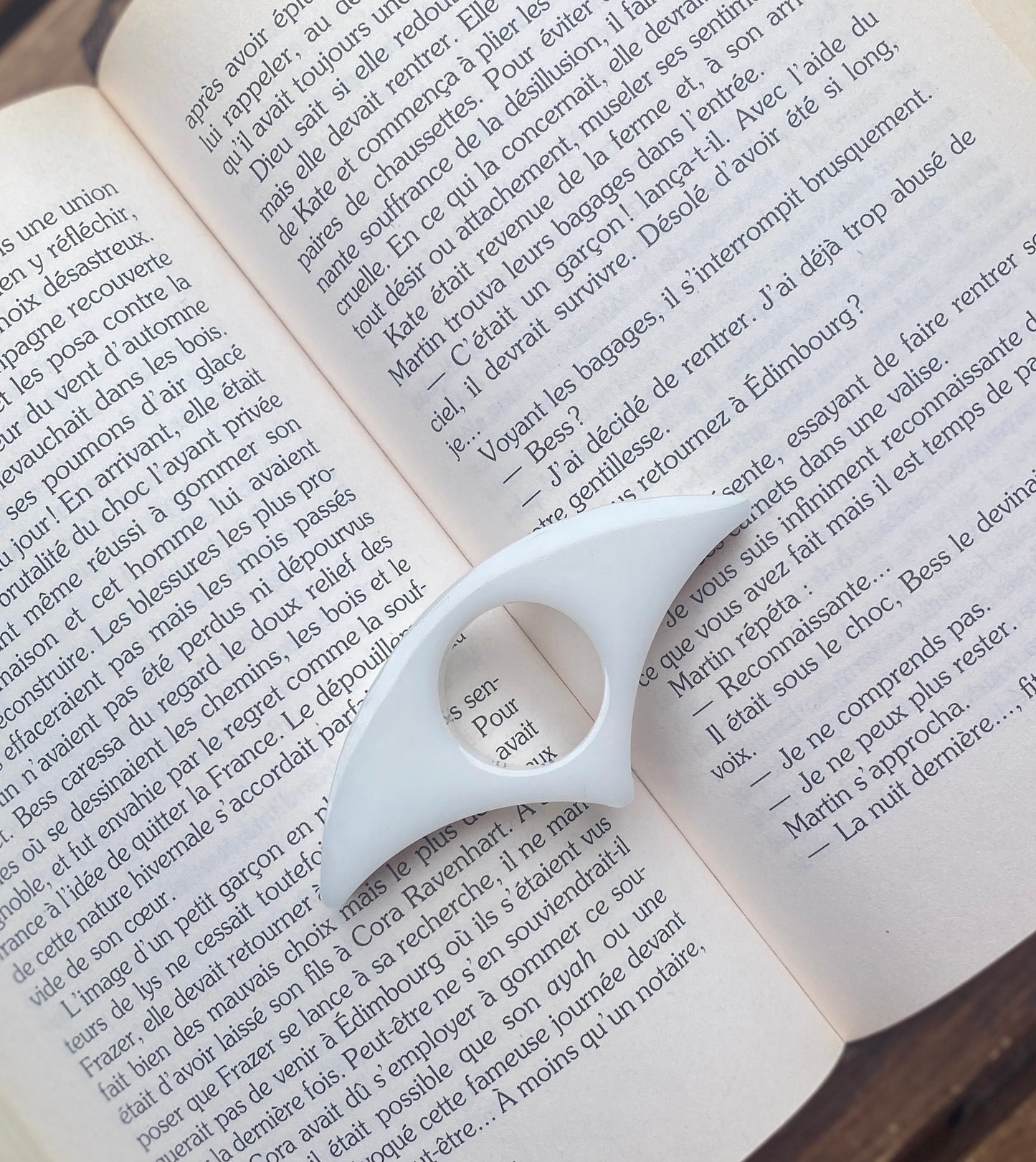 Bague de lecture - Demi Cercle