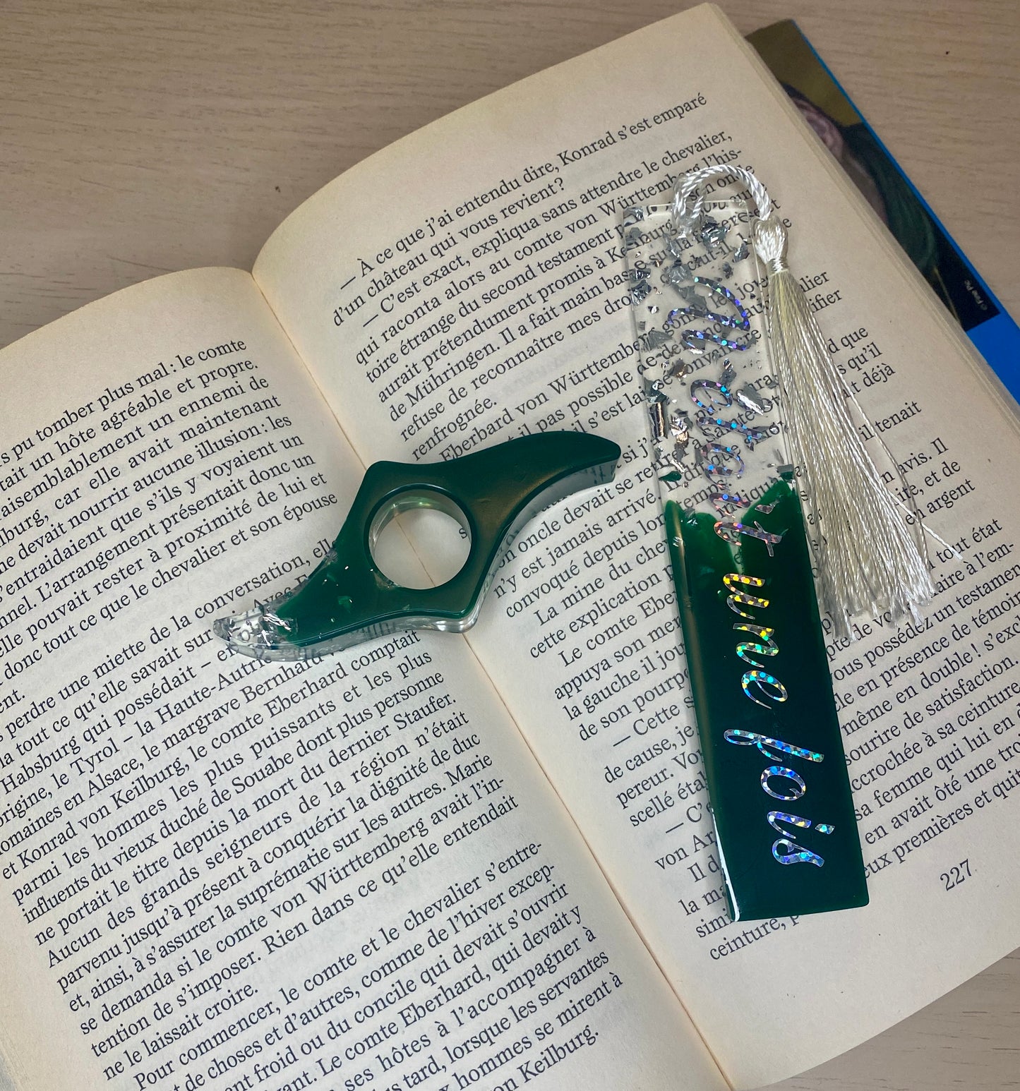 Pack Lecteur - Vert & Paillette Argent - " Il était une fois "