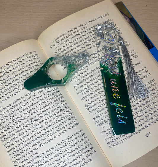 Pack Lecteur - Vert & Paillette Argent - " Il était une fois "