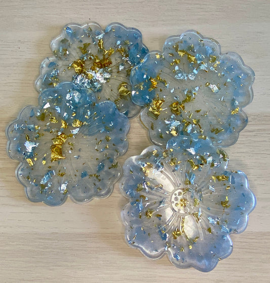 Dessous de verre Fleur - Lot de 4