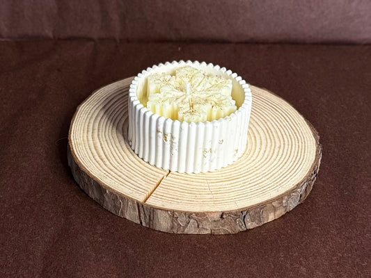 Bougie Jesmonite Noël d'enfance