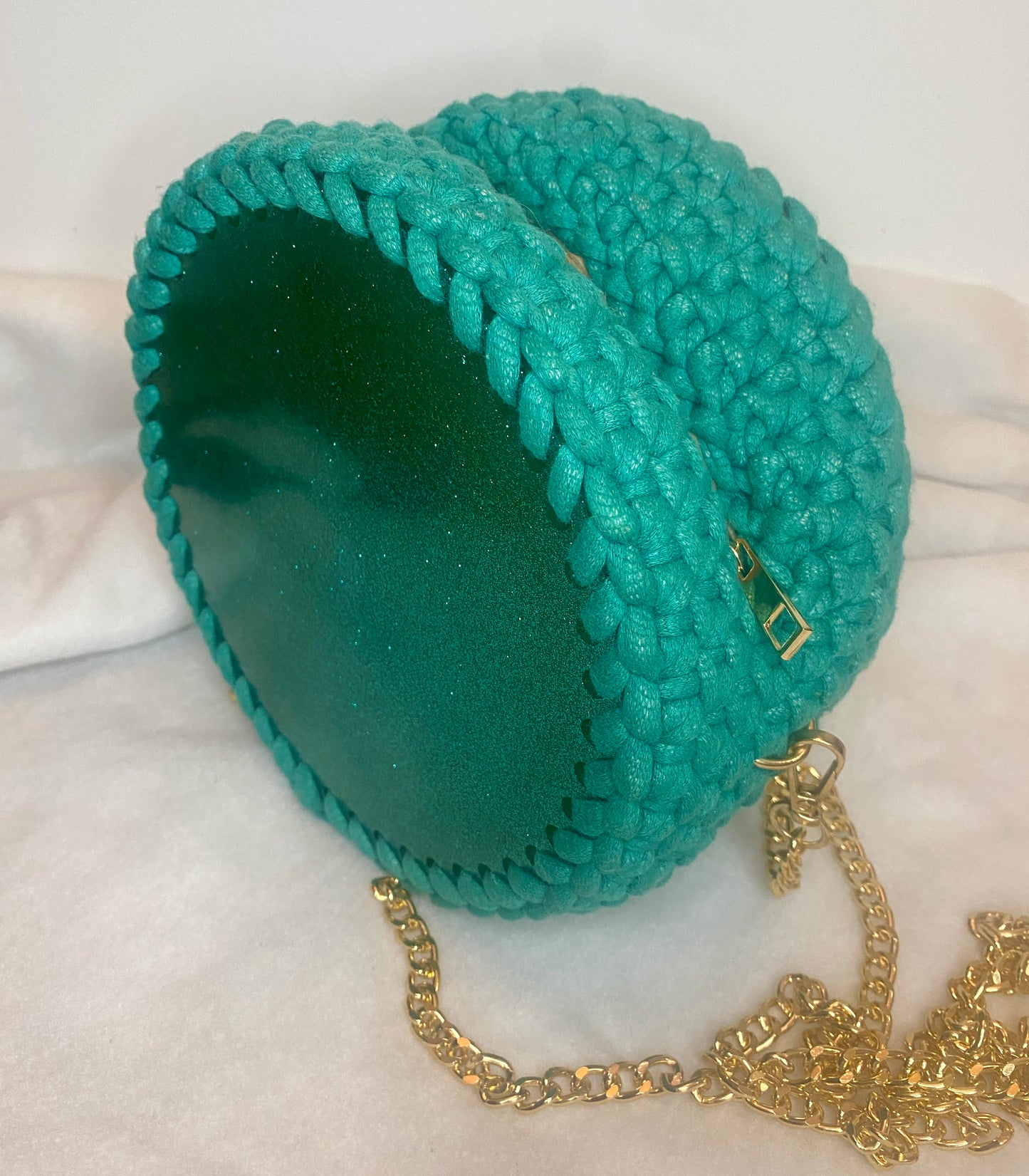 Sac à main - Paillette Bleu Turquoise